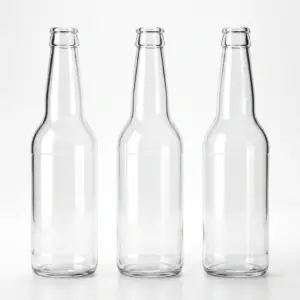 Bouteille en verre transparent Longneck 33cl