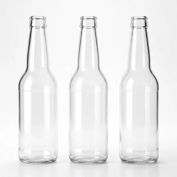 Bouteille en verre transparent Longneck 33cl