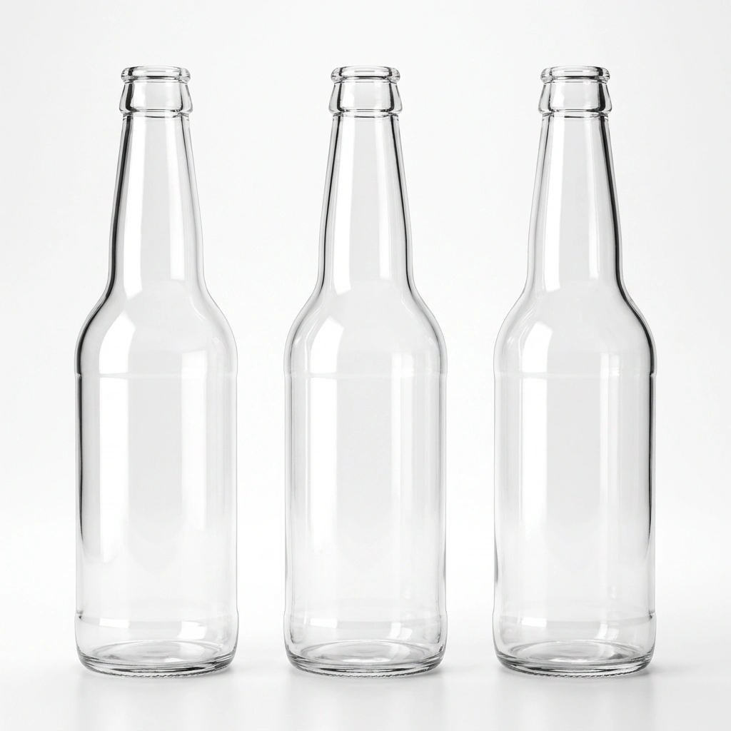 Bouteille en verre transparent Longneck 33cl