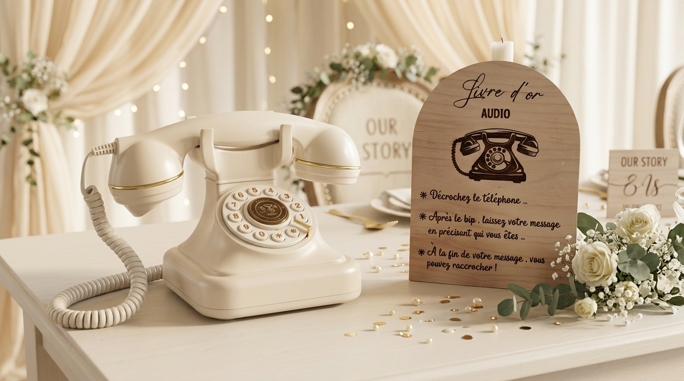 livre d’or audio mariage touraine