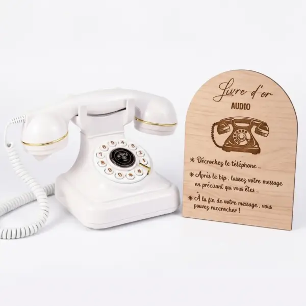 Téléphone Livre d’Or Audio Vintage