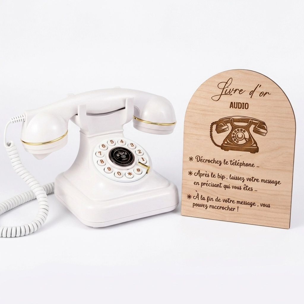 Téléphone Livre d’Or Audio Vintage