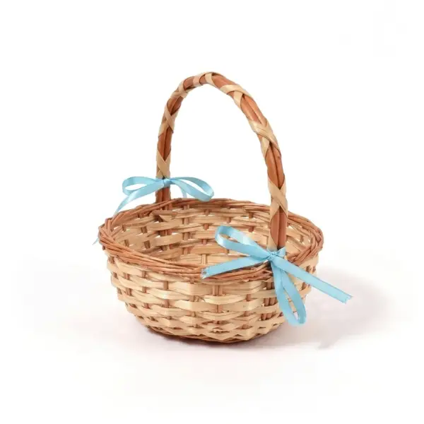 Panier en Osier Tressé Artisanal – Diamètre 15 cm